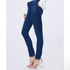 PAIGE Skyline Skinny Jeans Stretch Pockets Denim Zip Blue Size 24